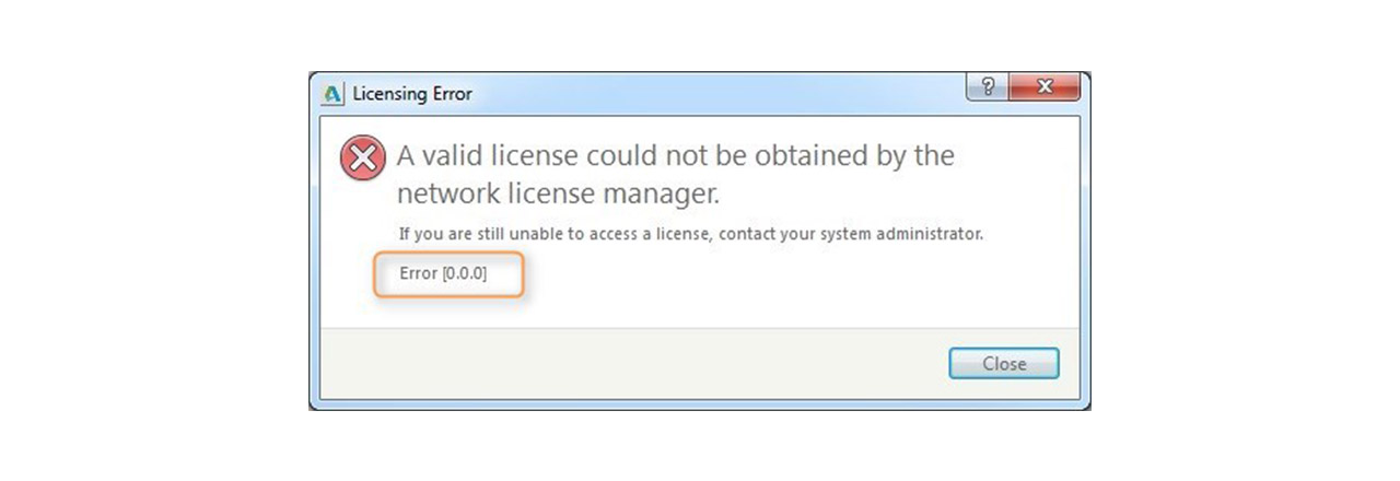 Teaser-Error-Network-License-Manager