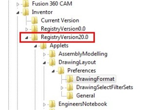 registery version 20 pfad