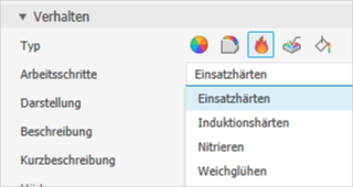 Wärmebehandlung - Auswahl Verhalten
