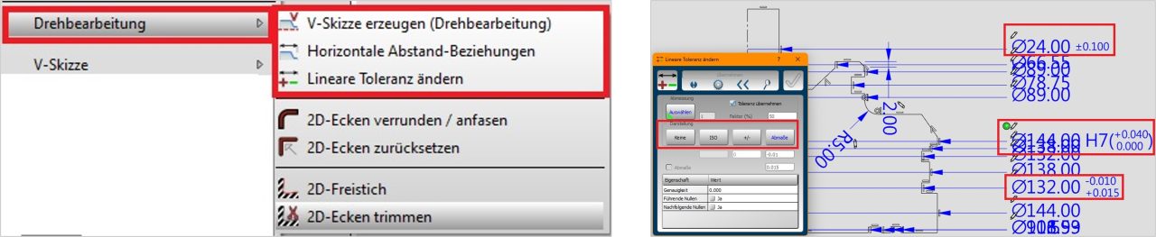 V-Skizze Drehen