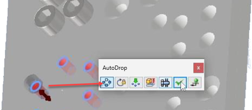 Autodesk Inventor 2026 - AutoDrop-Funktion für Normalteilplatzierung