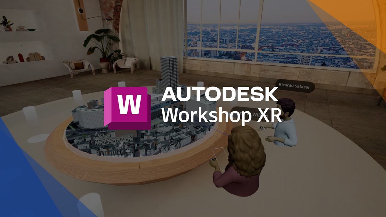 Virtuelle Projektbesprechung in Autodesk Workshop XR mit digitalem Gebäudemodell im Maßstab 1:1