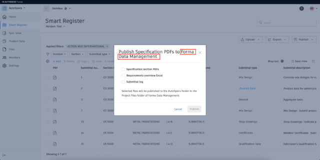 Forma Data Management bildet künftig das gemeinsame Datenumfeld innerhalb der Forma-Plattform.