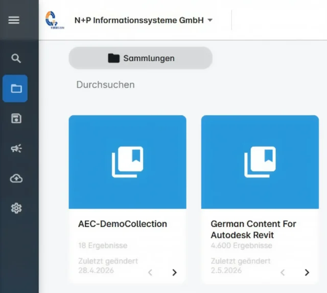 Übersicht verfügbarer Content-Sammlungen im Autodesk Content Catalog